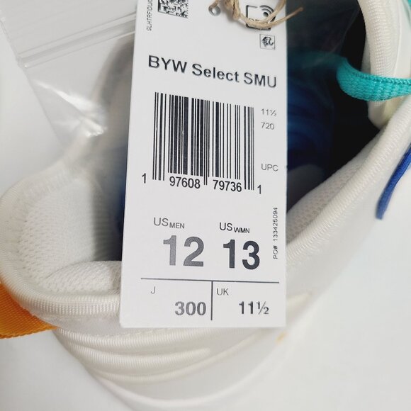 NEW Adidas BYW Select SMU Basketball Shoes IF4285 Size 12 Cream White Burst Blue main image 5